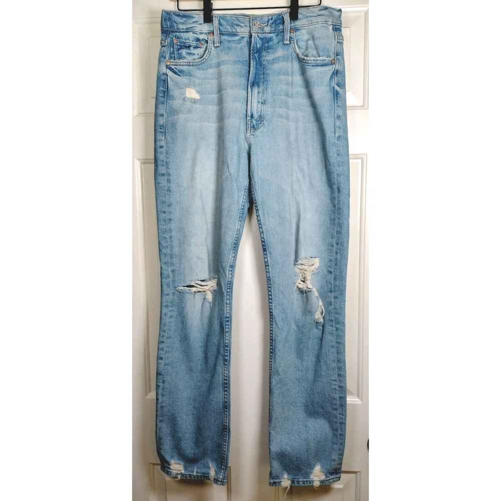 Mother High Waisted Rider Skimp Jeans The Confession Distressed Size 31